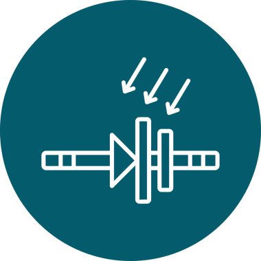 Modern b 'nin vektör illüstrasyonunda okun eksik simgesi