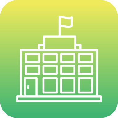 okul oluşturma vektör tasarım illüstrasyonu