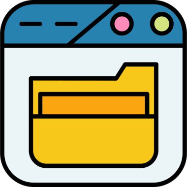 Dosya. Web simgesi basit illüstrasyon