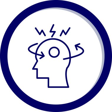 beyin vektör çizgisi simgesi