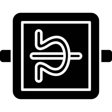 Modern b 'nin vektör illüstrasyonu eksik simgesi