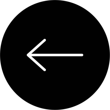 ok yönü simgesi ana hat biçiminde