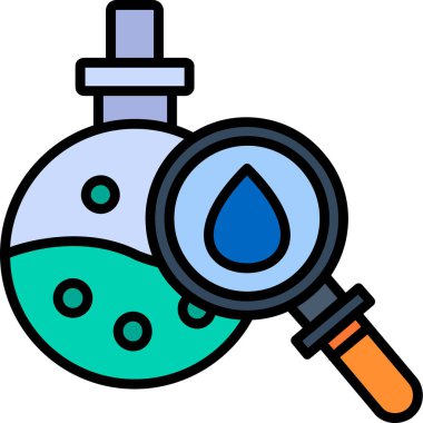 Beyaz arkaplanda izole edilmiş matara simgesi ve vektör tasarımı