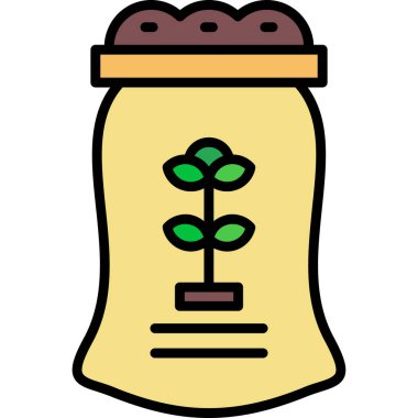 bitki simgesi vektör illüstrasyonu