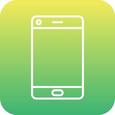 Benzersiz Mobil Vektör Satır Simgesi