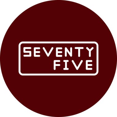 Altı numaralı çıkartma düğmesi. vektör grafik ögeleri şablonu.