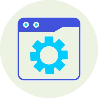 dişli simgesi vektör illüstrasyonu