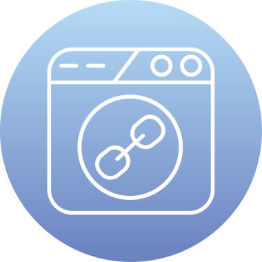 Yıkama. Web simgesi basit illüstrasyon