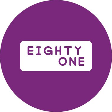 81 yıl düğmesi, simge illüstrasyonu