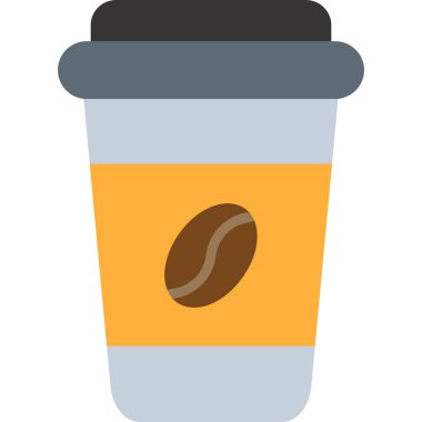 kahve fincanı düz vektör simgesi