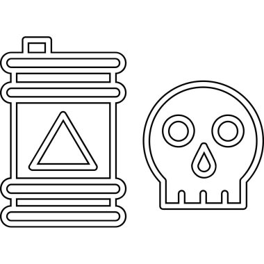 kafatası ve çapraz kemik simgesi, özet biçimi