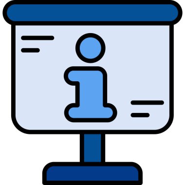 Bilgi simgesi vektör illüstrasyonu