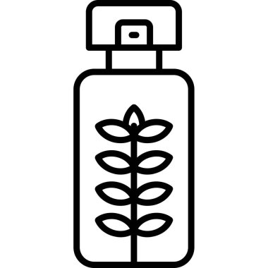 Parfüm şişesi ikonu ana hatları vektörü. Parfüm. şişe şişe