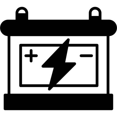 pil şarj ikonu. Yükün vektör çizimi.