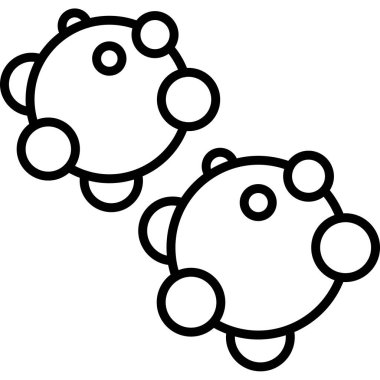 Tatlı çizgi film ayısının vektör çizimi