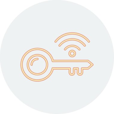 Anahtar simgesinin vektör illüstrasyonu