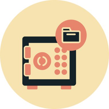 Banka simgesi, vektör illüstrasyonu