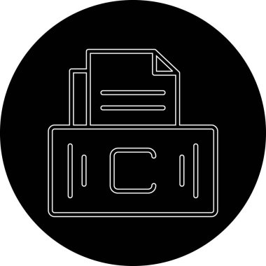 Dizin vektör simgesi modern illüstrasyon