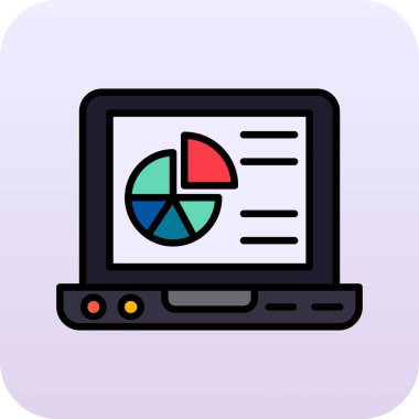 pasta grafiği vektör simgesi