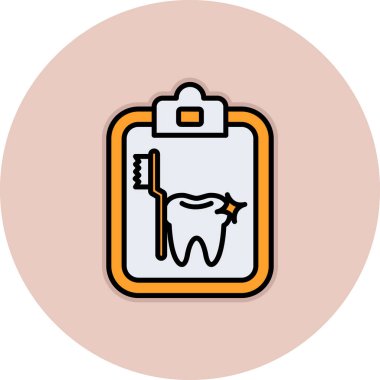 Diş vektörü illüstrasyon simgesi