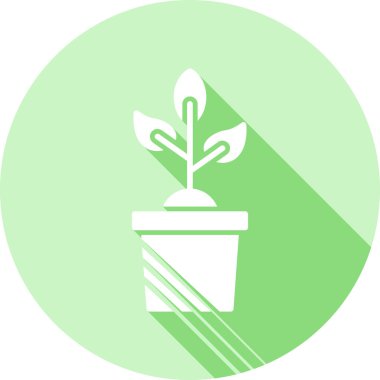 Bitki. Web simgesi basit illüstrasyon