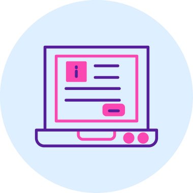 bilgisayar ağı basit simgesi, vektör illüstrasyonu