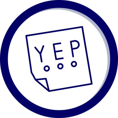 evet web simgesi basit tasarım