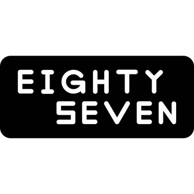 numara yedi beyaz zemin üzerine