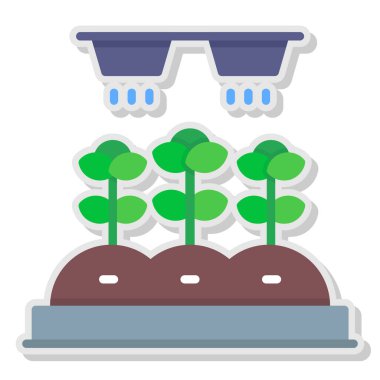 sera bahçesi simgesi, vektör illüstrasyonu