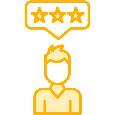 derecelendirme müşteri servis vektörü simgesi