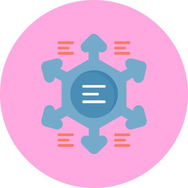 vector illustration of a molecule icon