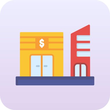 İş ve finans simgesinin vektör illüstrasyonu