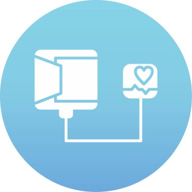 Kalp. Web simgesi basit illüstrasyon