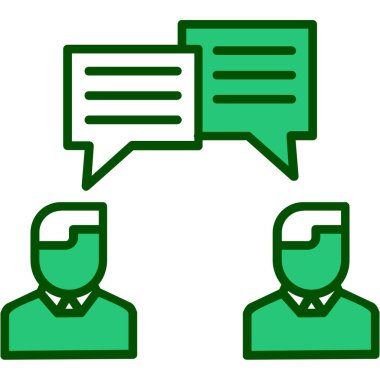 Konuş. Web simgesi basit illüstrasyon