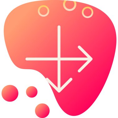 ok modern simgesinin vektör illüstrasyonu