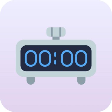 Alarm saati web simgesi basit tasarım