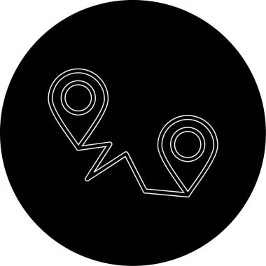 konum simgesi vektör illüstrasyonu