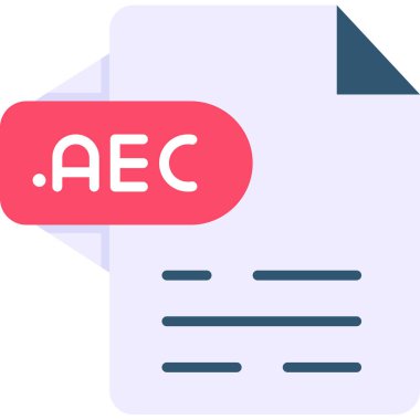 dosya biçimi simgesi, vektör illüstrasyonu