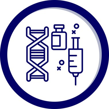 Moda biçimi arka grubunda DNA simgesi