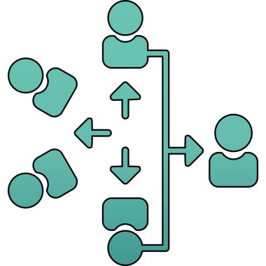 iş ekibi simgesi, vektör illüstrasyonu