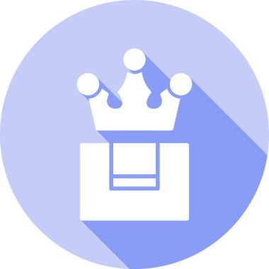 Taç. Web simgesi basit illüstrasyon