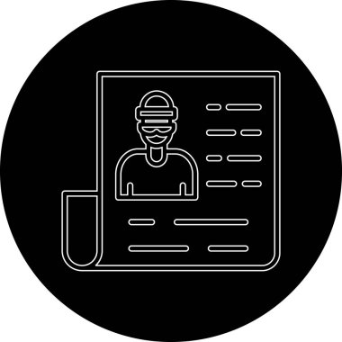 İnsan simgesinin vektör illüstrasyonu