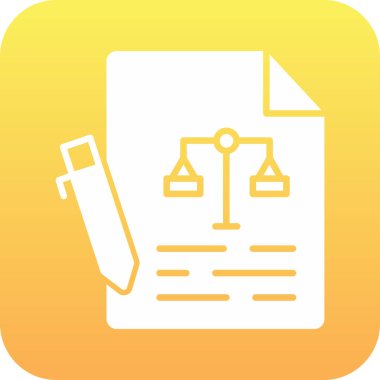 belge simgesi vektör illüstrasyonu