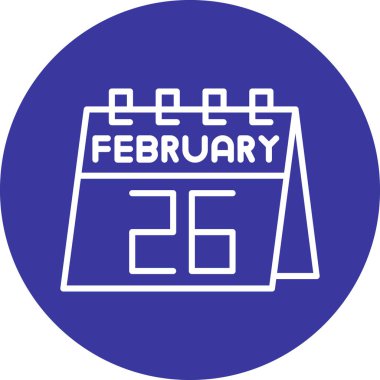 Bir takvim ile illüstrasyon, tarih