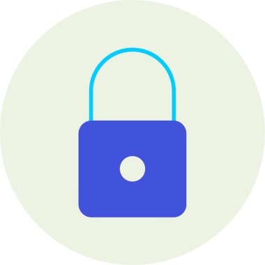 kilit simgesi, vektör illüstrasyonu