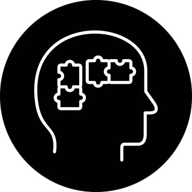 Beyin fikri simgesi vektör illüstrasyonu