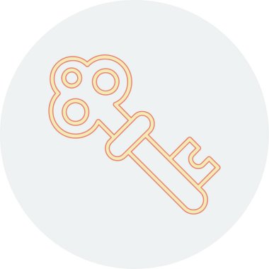 Anahtar. Web simgesi basit illüstrasyon