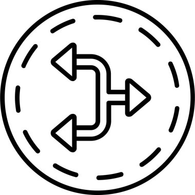 Yenile. Web simgesi basit illüstrasyon