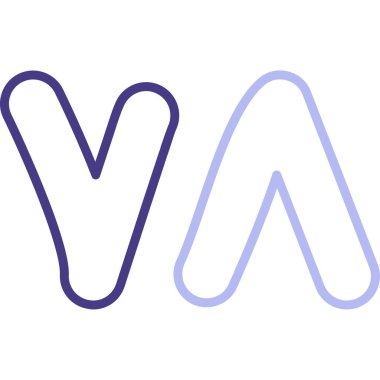 M harfi simge vektör illüstrasyonu