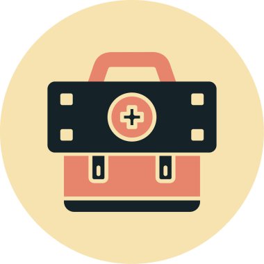 bavul vektör simgesi modern basit illüstrasyon